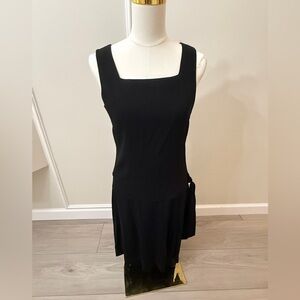 Chic Black Sleeveless Midi Dress